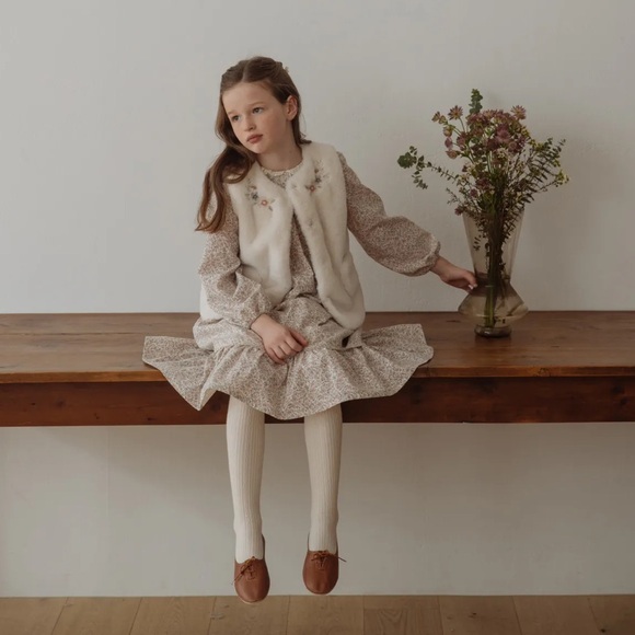 Louisiella Eliot Dress | Long Sleeve Floral Print Smocked Dress, Size 4Y - Picture 2 of 16